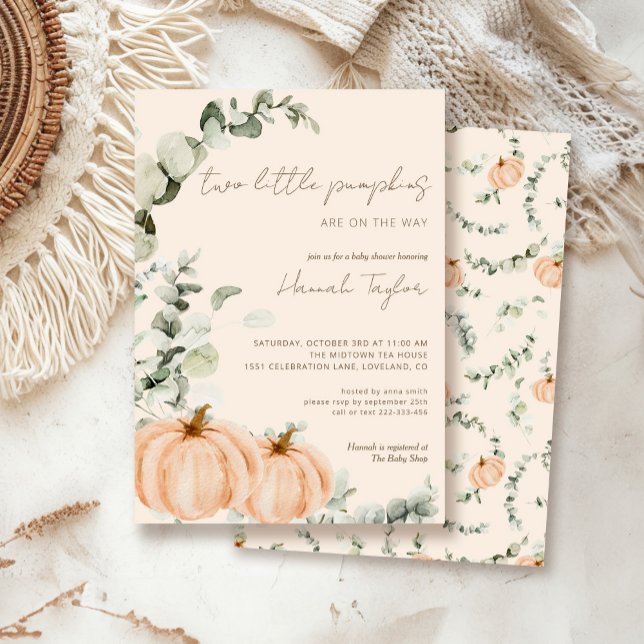 Zehn kleine Pumpkins Fall Baby Dusche Einladung (Von Creator hochgeladen)