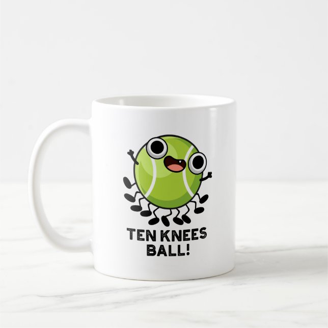 Zehn Knees Ball Funny Tennis Pub Kaffeetasse (Links)