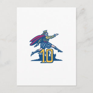 Zehn Lords a-Leaping Feiertagspostkarte