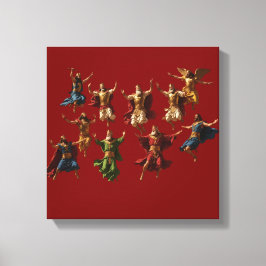 Zehn Lords springen Die Zehn Gebote Vektor Leinwanddruck