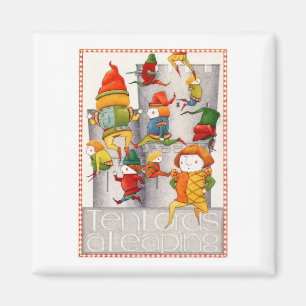 ZEHN LOREN EIN LEAPIERTES ZEICHEN MAGNET