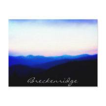Zehn Mile Range Sunset Postcard Breckenridge