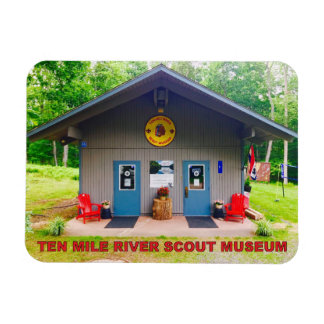 Zehn Mile River Scout Museum Front Flexible Magnet