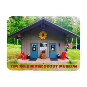 Zehn Mile River Scout Museum Front Flexibles Magne Magnet