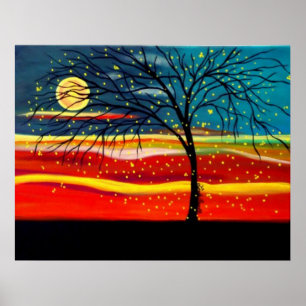 "Zehn Millionen Fireflies" von Linda Powell Poster