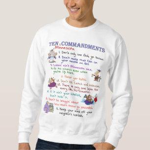 Zehn Minnesota-Gebot-grundlegendes Sweatshirt