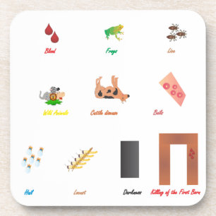 Zehn Pest Untersetzer