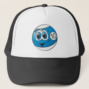 Zehn Pool Ball Cartoon Truckerkappe