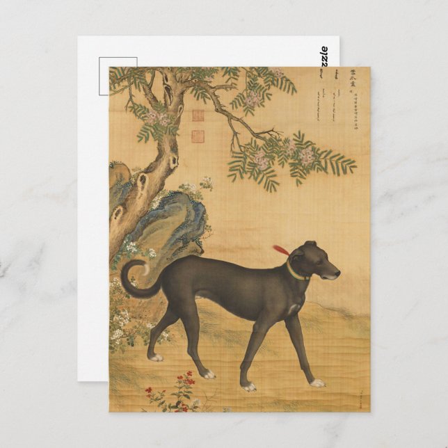 Zehn preisgekrönte Hunde - Xuezhualu (chinesischer Postkarte (Vorne/Hinten)