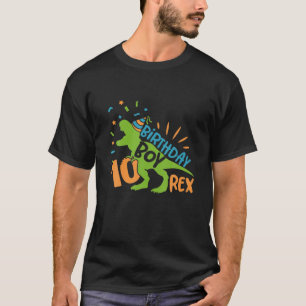 Zehn Rex 10th Birthday Boy Gifts Dinosaurier 10 Ja T-Shirt