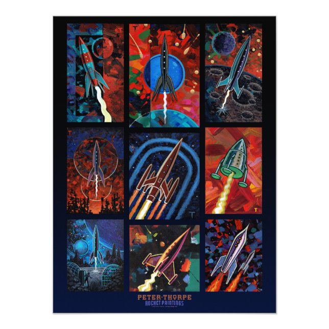 Zehn Rockets Poster (Vorne)