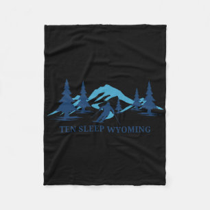 Zehn Sleep Wyoming Ski Resort Skifahren Ski Fleecedecke