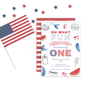 Zehn Spaß als erste Geburtstagsparty Einladung