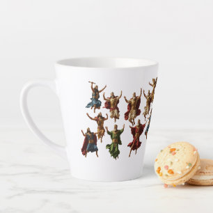 Zehn springende Lords Die Zehn Gebote Vektor Milchtasse
