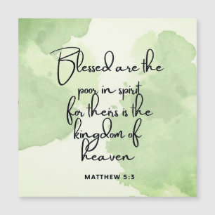 Zehn Tage Beatitudes Scripting Verse 5:3 Magnet