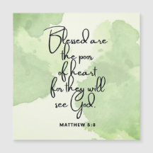 Zehn Tage Beatitudes Scripting Verse 5:8 Magnet