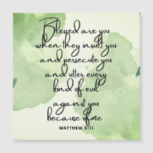 Zehn Tage Beatitudes Scripture Verse 5:11 Magnet