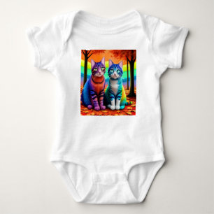 Zehn von Cats Digital Art-56467 Baby Strampler