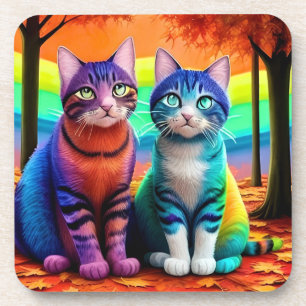 Zehn von Cats Digital Art-56467 Getränkeuntersetzer