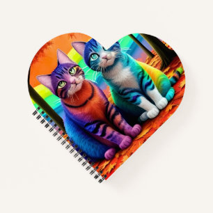 Zehn von Cats Digital Art-56467 Notizbuch