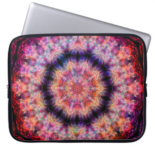 Zehn zeigten buntes radialKaleidoskop Laptopschutzhülle