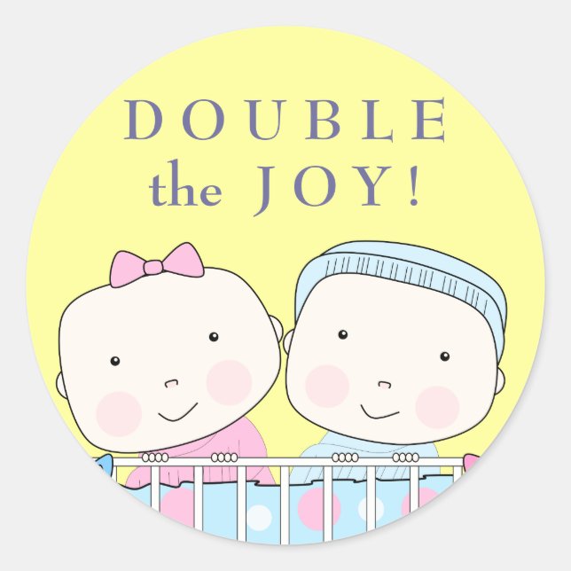 Zehner in der Krippe, Mädchen und Babyaufkleber Runder Aufkleber (Vorderseite)