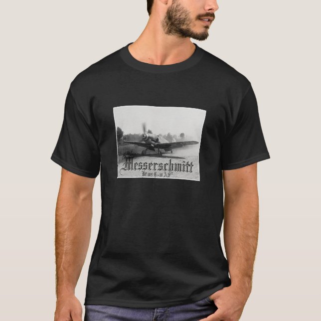 Zehner-Klub Messerschmitt BF-109 WIE T-Shirt (Vorderseite)