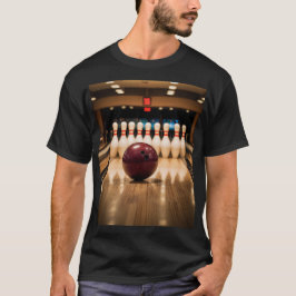 Zehnkegel-Bowling Strike. T-Shirt