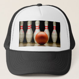 Zehnpins Bowling Strike. Truckerkappe