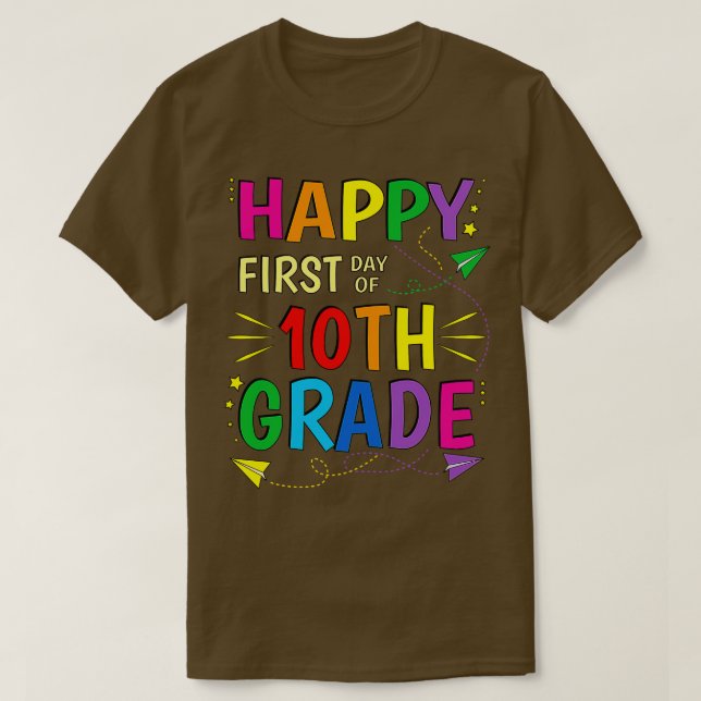Zehnte Klasse Zurück zur Schule T-Shirt (Design vorne)