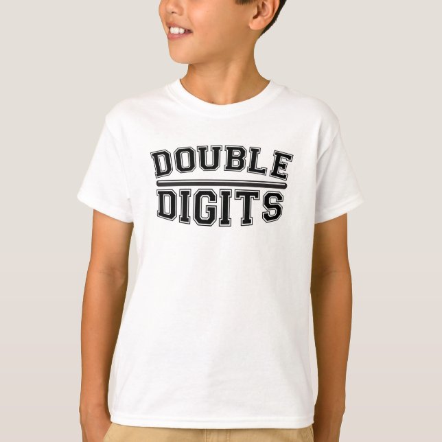 Zehnter Geburtstag| zweistelliger Geburtstag T-Shirt (Vorderseite)