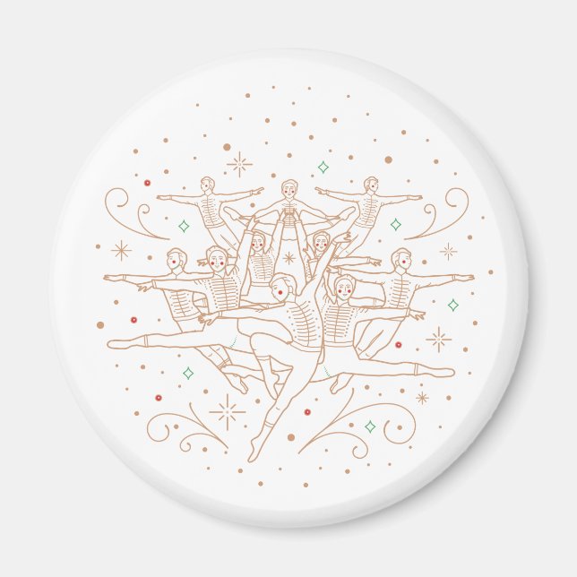 Zehnter Weihnachtsmagnet Magnet (Vorne)