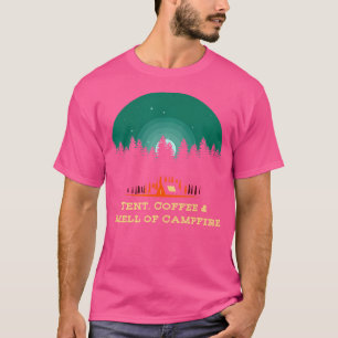 Zehntkaffee Duft von Campfire Camping Wanderzelte T-Shirt