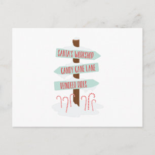 Zeichen am Nordpol Postkarte