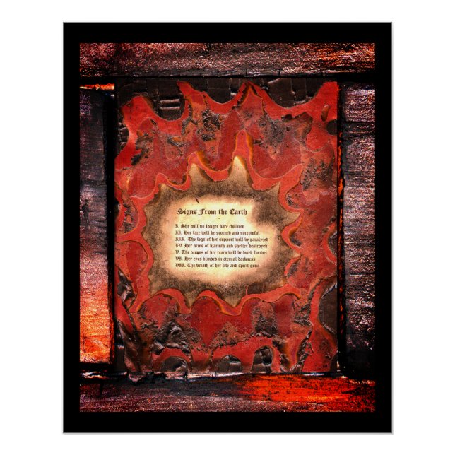Zeichen aus der Erde Poster (Vorderseite)