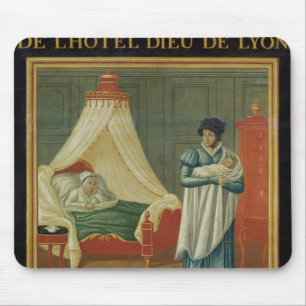 Zeichen, das die Services einer Hebamme annonciert Mousepad