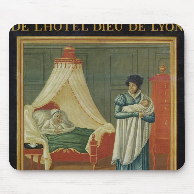 Zeichen, das die Services einer Hebamme annonciert Mousepad (Vorne)