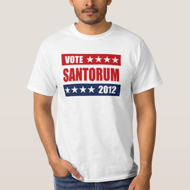 ZEICHEN DER ABSTIMMUNGS-SANTORUM 2012 T-Shirt (Vorderseite)