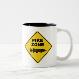 Zeichen der Fangzone Zweifarbige Tasse