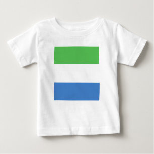 Zeichen der Flagge von Sierra Leone Baby T-shirt