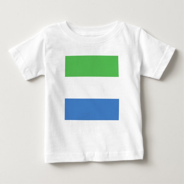 Zeichen der Flagge von Sierra Leone Baby T-shirt (Vorderseite)