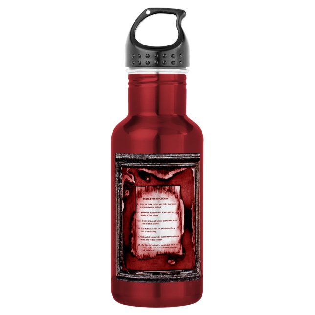 Zeichen der Kinder Edelstahlflasche (Vorderseite)