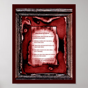 Zeichen der Kinder Poster