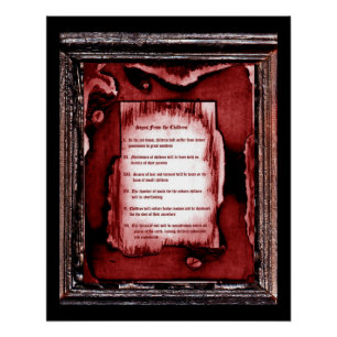 Zeichen der Kinder Poster