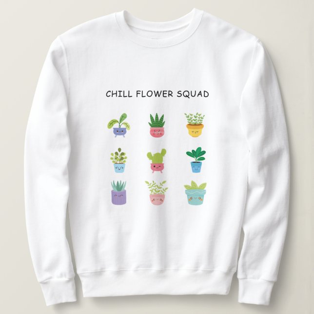 Zeichen der niedlichen Blume Sweatshirt (Design vorne)