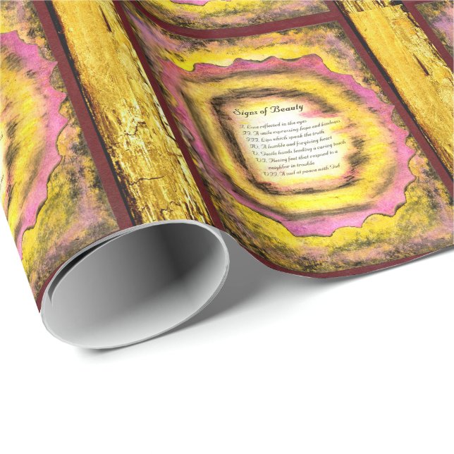 Zeichen der Schönheit Geschenkpapier (Rolleneckpunkt)