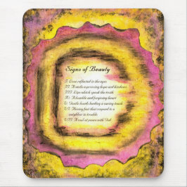 Zeichen der Schönheit Mousepad