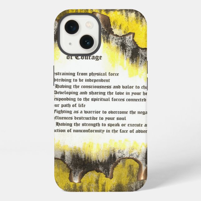 Zeichen der Tapferkeit iPhone Hülle (Rückseite)