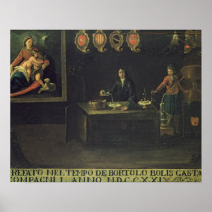 Zeichen der Venezianischen ApothekerGilde, 1729 (P Poster