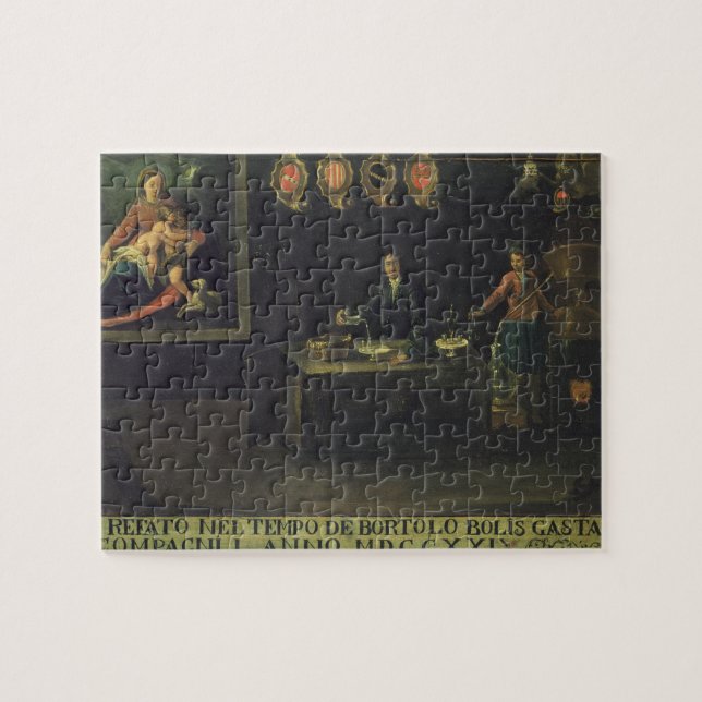 Zeichen der venezianischen Innung der Apotheker, Puzzle (Horizontal)